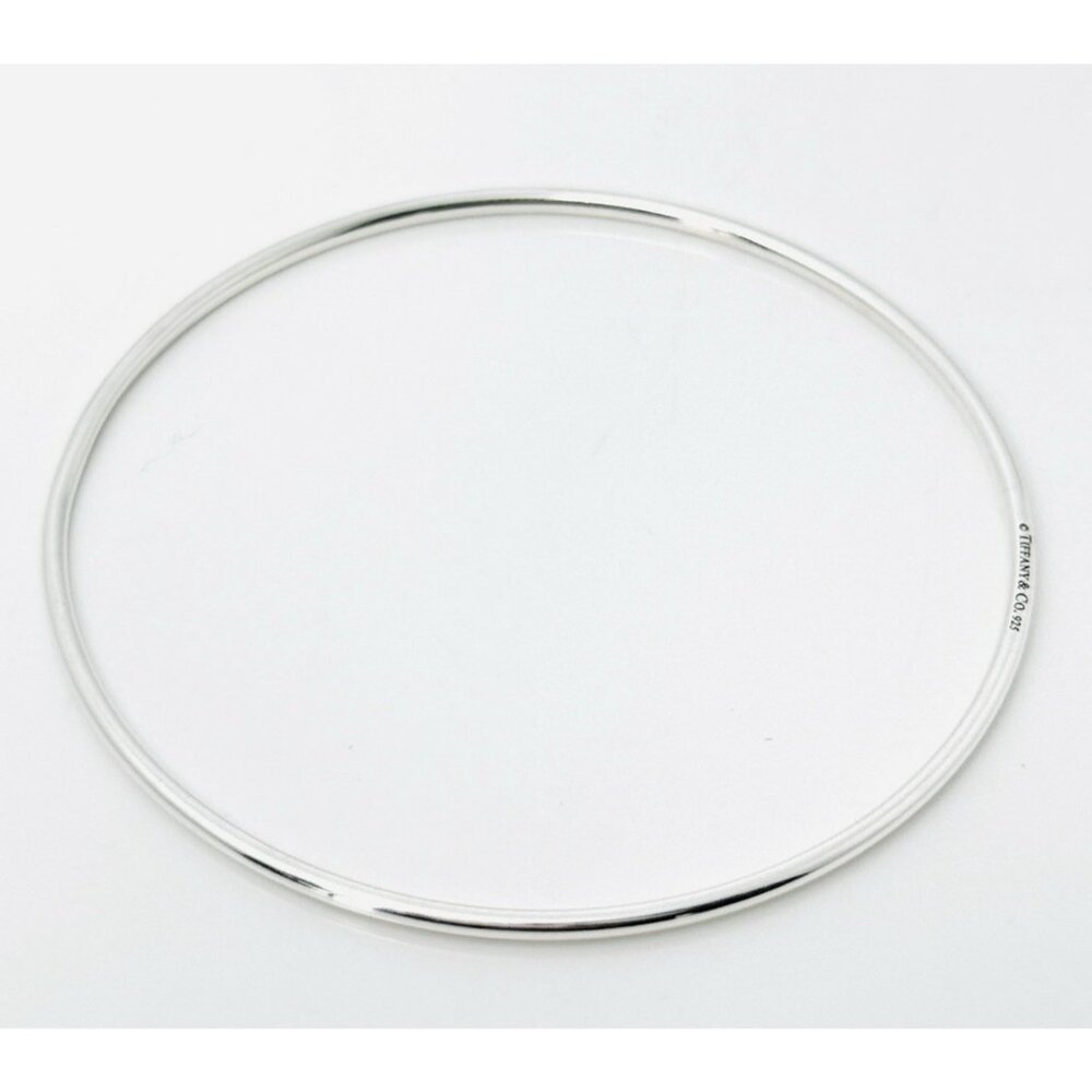 Tiffany & Co Wire Bangle Stacking Bracelet in Sterling Silver AUTHENTIC